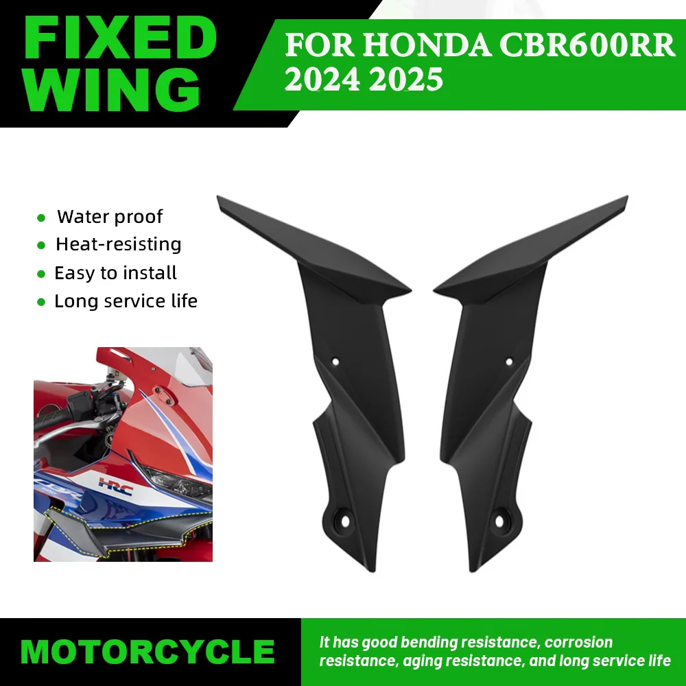 Motorcycle Fixed Wing Spoiler For HONDA CBR600RR 2024 2025 Aerodynamic Wing Side Winglet Windshield Wing Front Spoiler Aileron