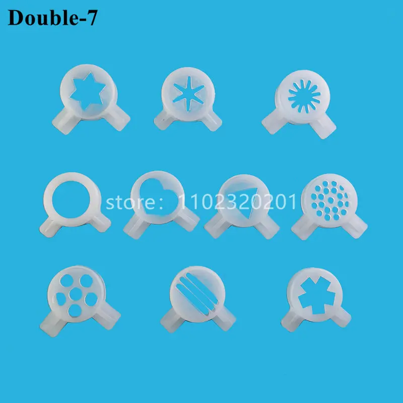 10 In 1 Set Fantastic Modeling Caps Spare Parts Of Soft Serve Ice Cream Makers Nozzle Moulding Lids Inner Diameter 29mm VEVOR