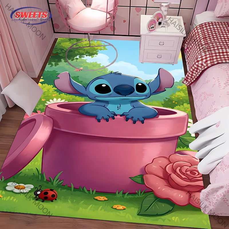 

3D HD Disney классический ковер с принтом стежков, мягкие коврики для столовой, гостиной, детской игровой комнаты, декор для пола, коврики, доставка на следующий день