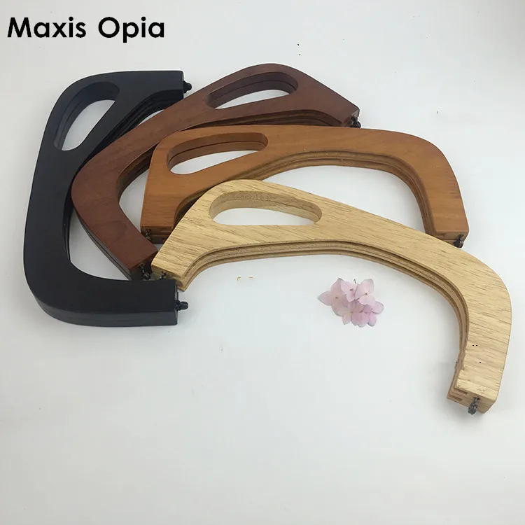 

25 CM Solid Wooden Purse Frames Anses Pour Sac Alca Para Bolsa Wooden Oabg Classic Fermoir Sac Wooden Purse Frame Handle Parts