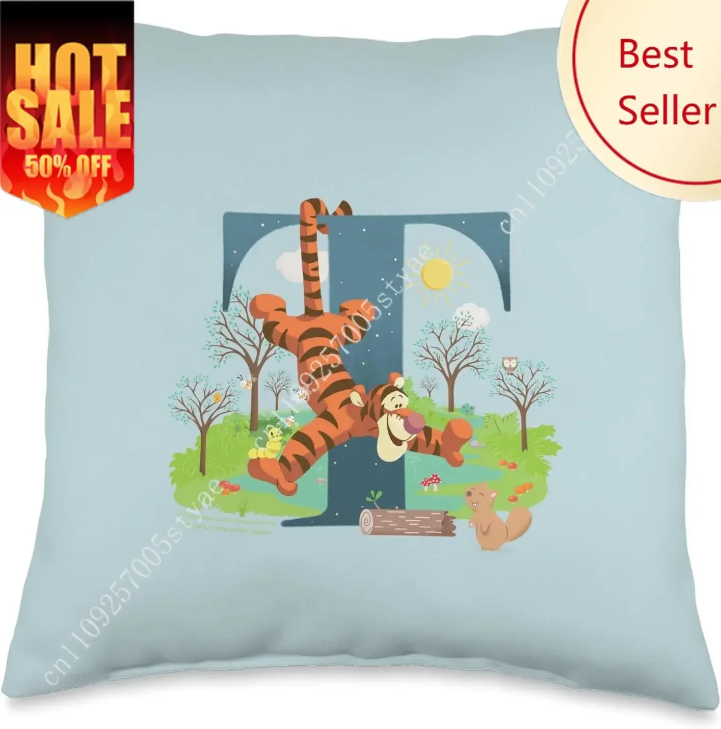 

Winnie The Pooh Pillowcase Disney Cartoon Pillow Case Sofa Bed Decoration Child Holiday Party Boy Girl Gifts Custom Pillow Cover