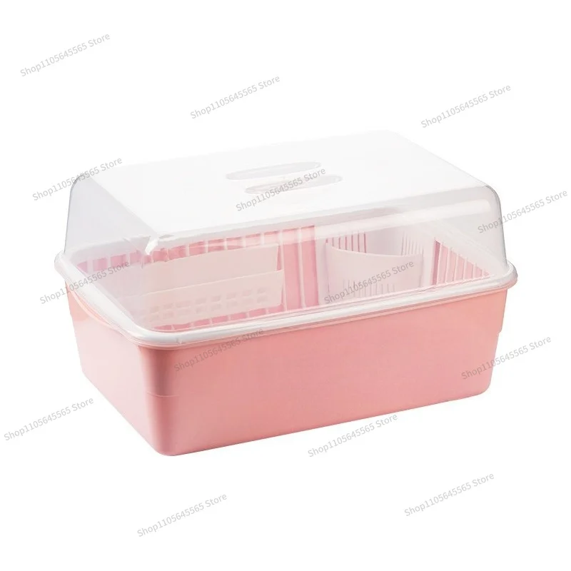 For Camellia Cupboard Kitchen Household Chopsticks Tableware with Lid Storage Box Bowl Rack Shelf
