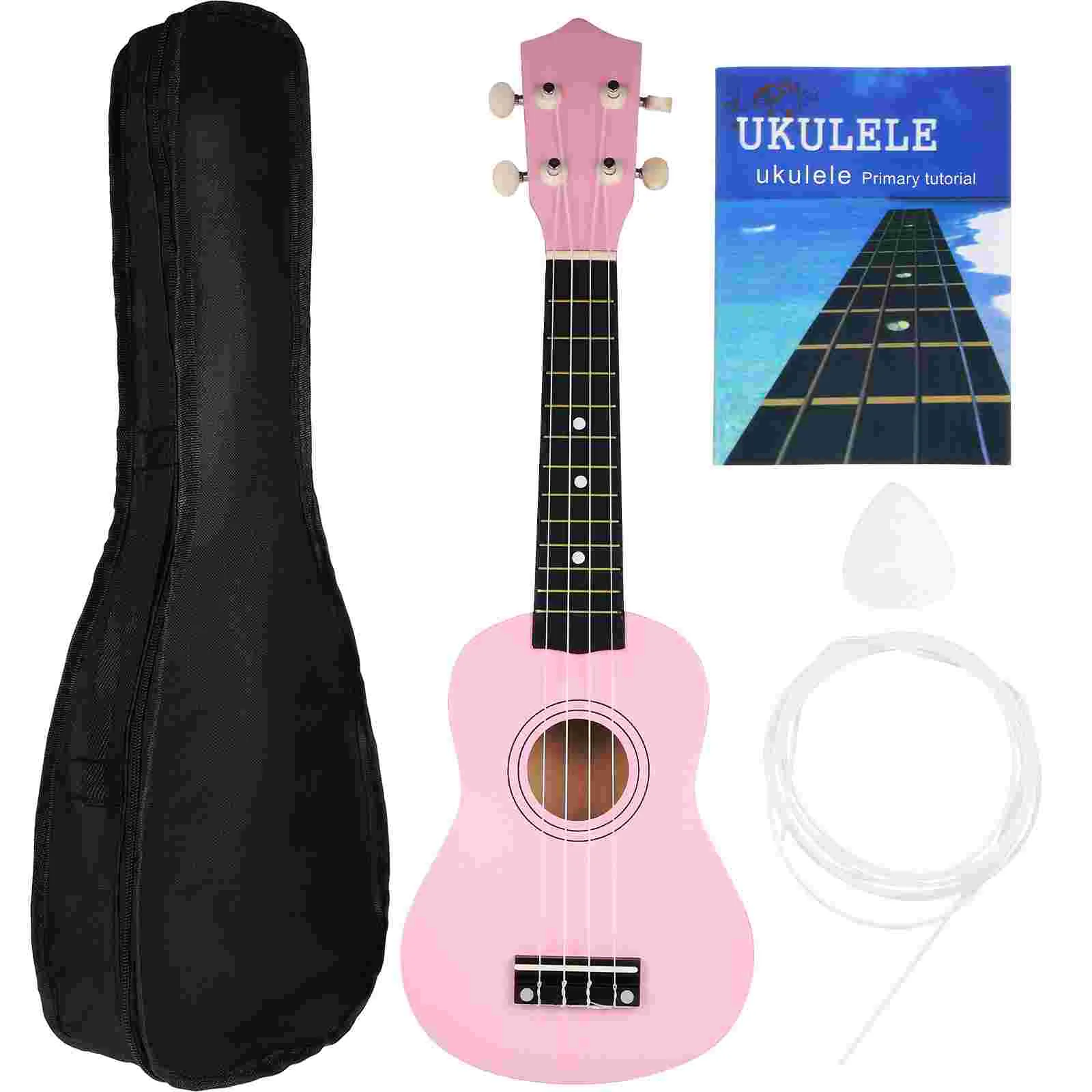 Ukulele 21 inci untuk anak dewasa, instrumen gitar Soprano 21 inci untuk pemula