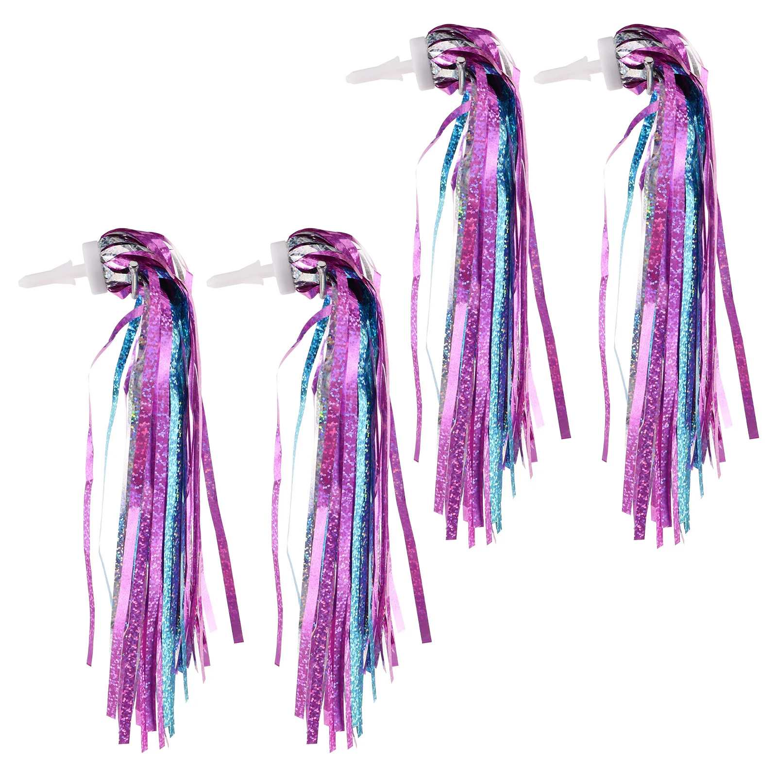 

4Pcs Bike Streamers Colorful Handlebar Tassels Kids Bicycle Scooter Tricycle Accessories Decoration for Girls Boys