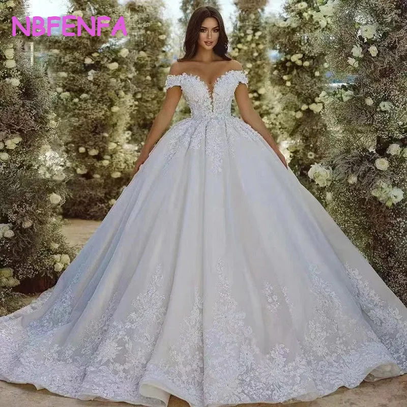 

NBFENFA Main Wedding Dress 2024 New Trailing Bridal Gowns One Shoulder Simple White Princess Dresses for Women Vestidos Novia