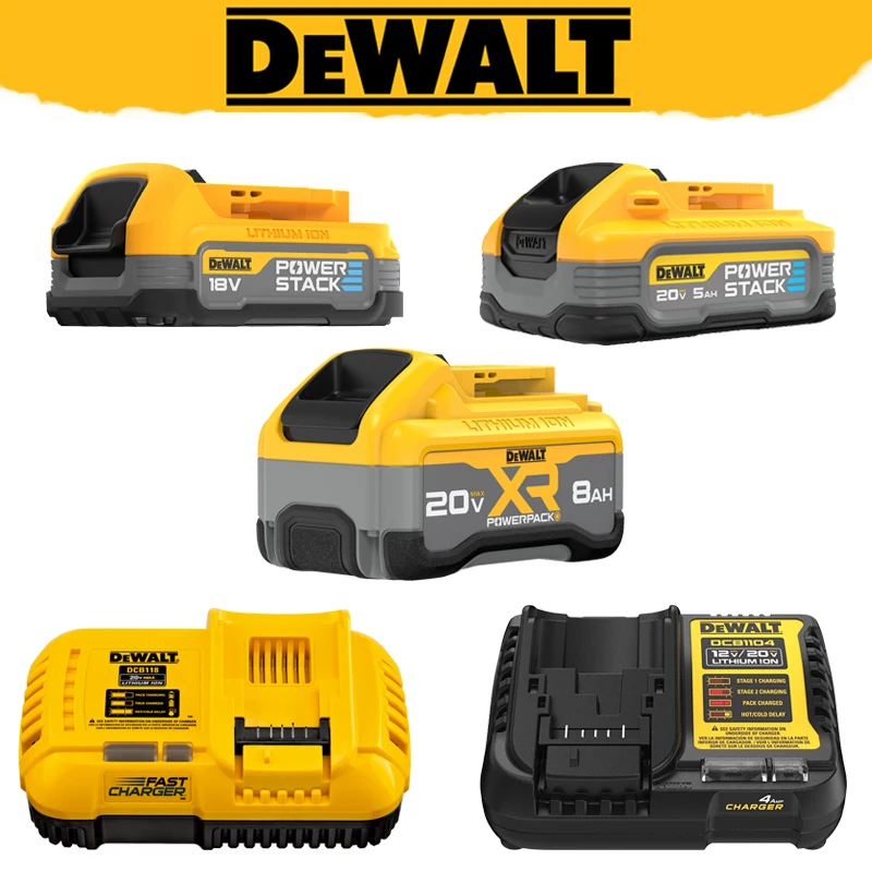 DDEWALT Original Battery Charger DCB2108 DCBP034 DCB9520Fast Charging Charger Lithium Battery DCB118 DCB1104