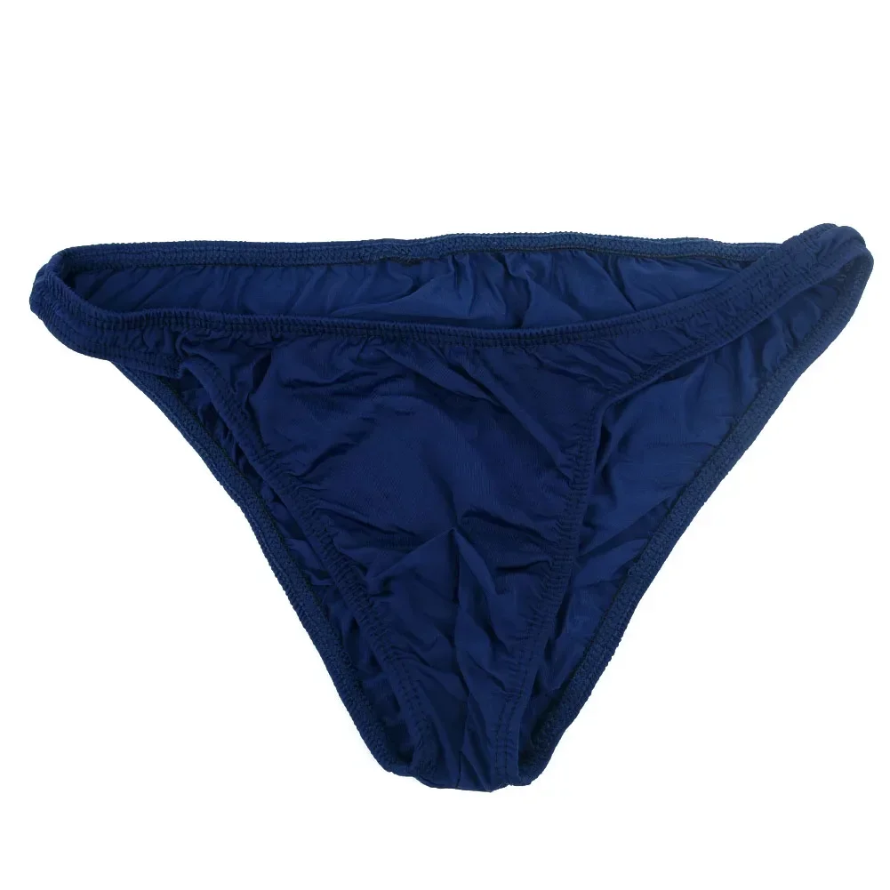 Stylish Breathable Men's Ice Silk Underwear Trucks Boxer Briefs for Homewear Fitness Dark Blue/Gray/Light Blue