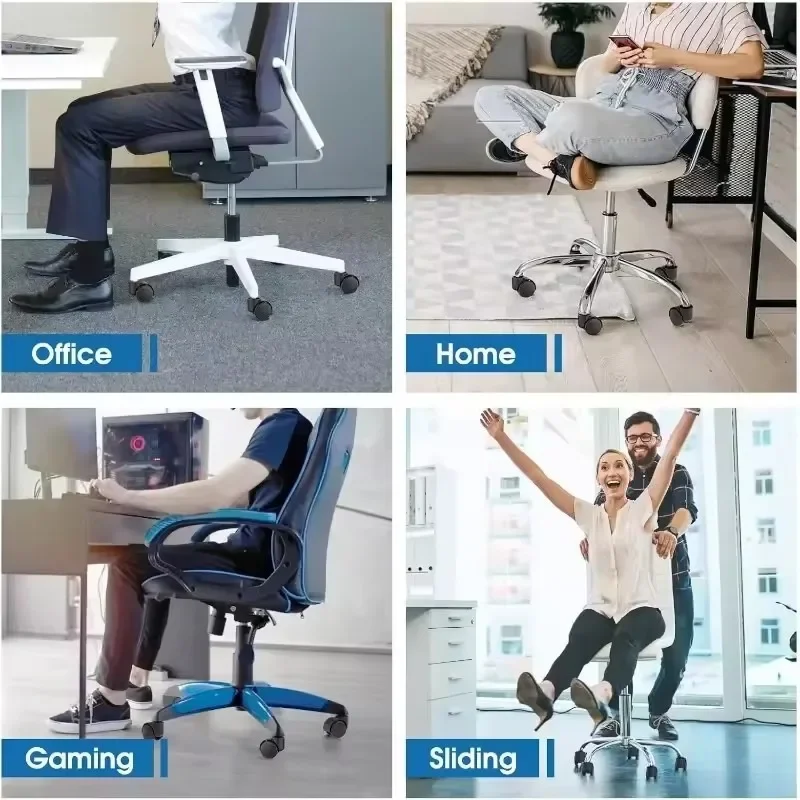 Black Plastic Swivel Chair Casters Desk