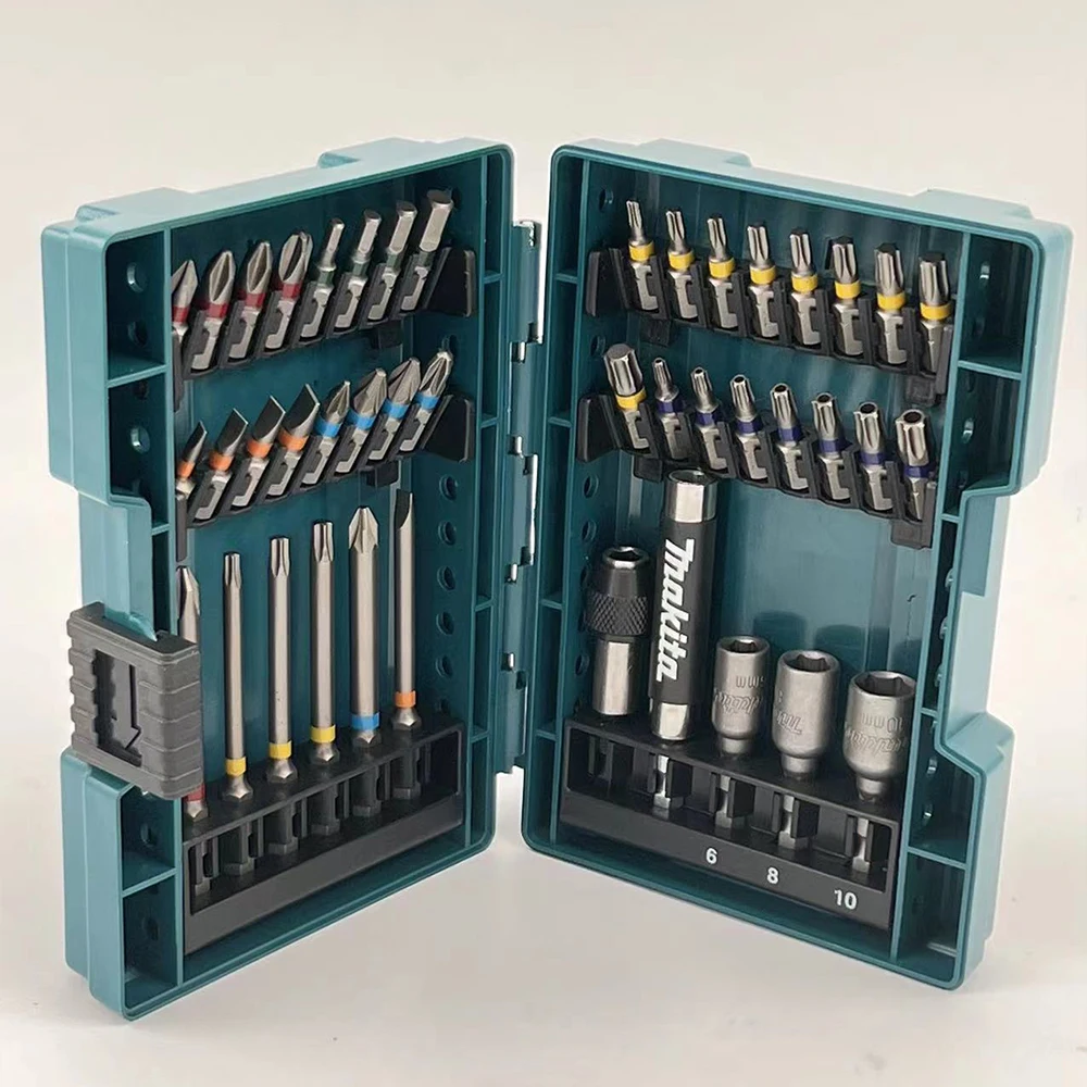 Makita B-55697 Screwdriver Multi-function 43 Pieces Set Hexagonal Screwdriver Bit With Head Cross Flower Type Socke Tool Parts