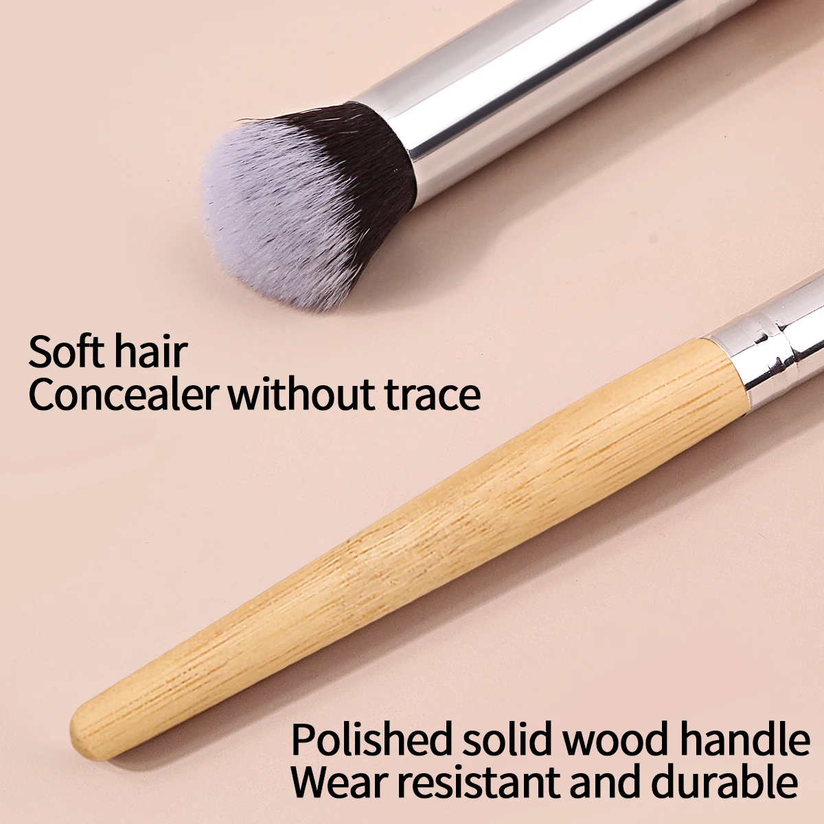 1 peça de pincel de maquiagem de alta qualidade, macio e angular, pincel corretivo, pincel de base, ferramentas de maquiagem facial multiuso