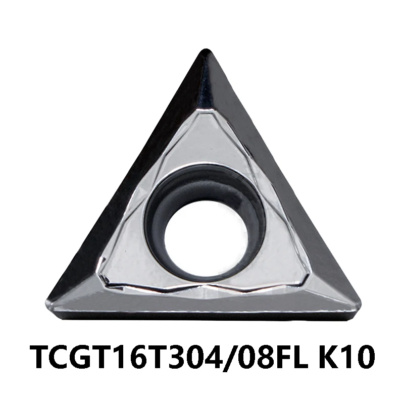 

100% Original TCGT 16T304 16T308 FL K10 Carbide Inserts Turning Tools TCGT16T304FL TCGT16T308FL K10 Process Aluminum TCGT16T304