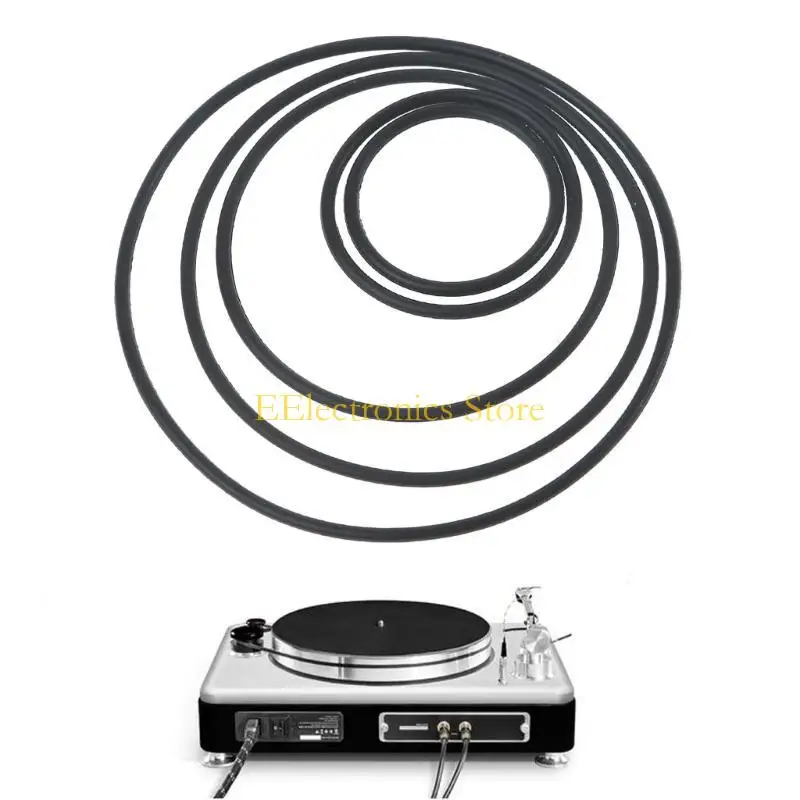 B03C 50/100PCS Reliable Mix Size Round Cassette Tape Machine Belt 1.5mm 35-85mm Fold