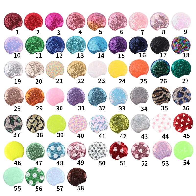 10 paires/lot vente en gros 3.3 \'\'paillettes oreilles de souris pour enfants paillettes Festival bandeau fête d\'anniversaire filles bricolage