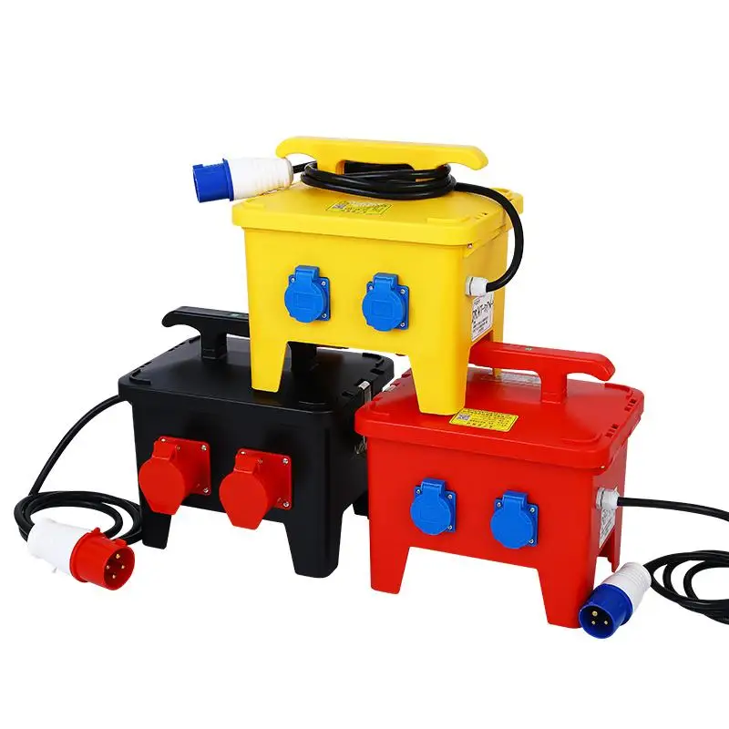 

IP66 Waterproof Industrial Socket Box Portable Mobile Electrical Box Construction Site Temporary Distribution Box Inspection Box