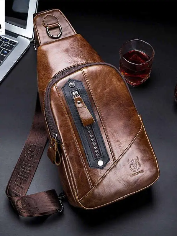 new-men's-leather-chest-bag-top-layer-cowhide-fashionable-slim-fit-crossbody-bag-soft-leather-multi-functional-front-chest-bag