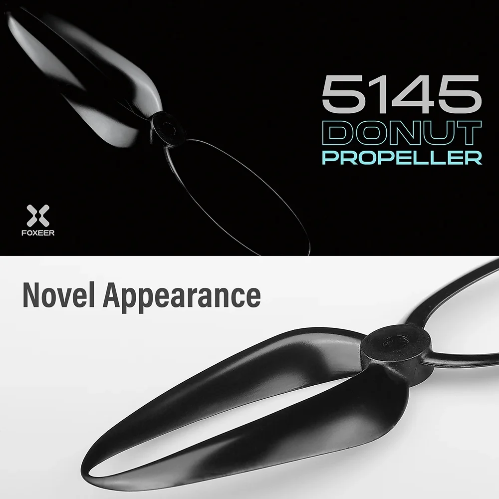 2pairs Foxeer Donut 5145 5.1 inch Propeller CW CCW For RC FPV Racing Drone