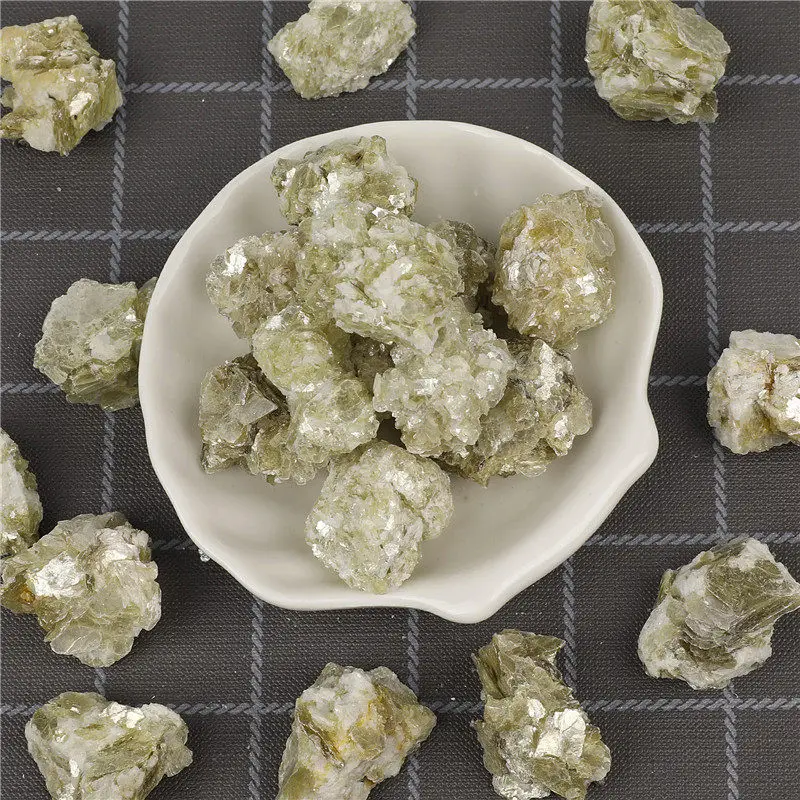 Mica Amarilla Natural, Piedra en Bruto, Cristal Amarillo Irregular, Clúster de Minerales, Colección de Especímenes, Exhibición de Minerales para Enseñanza