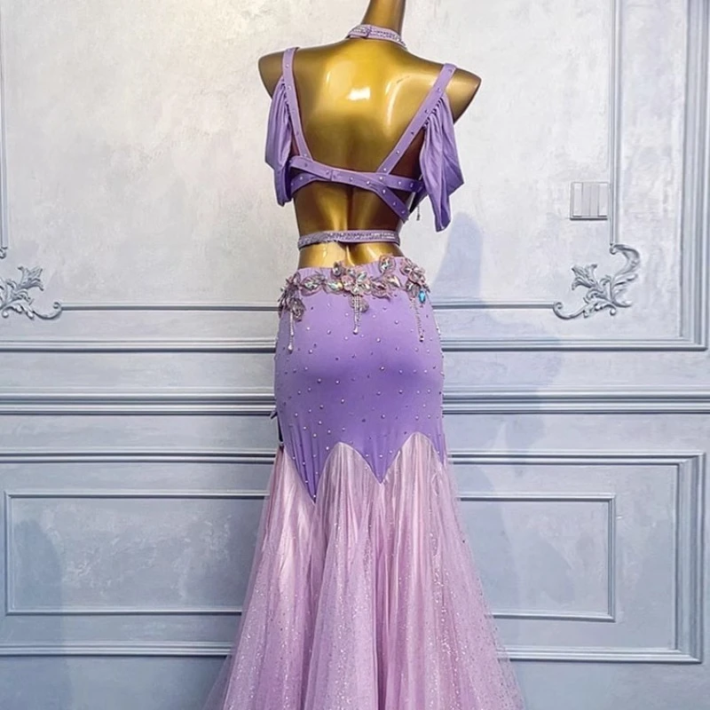 맞춤형 새로운 밸리 댄스 세트 공연 의상 연습 드레스 여성 브래지어 슬리밍 패키지 힙합 테일 스커트 오렌지 핑크 퍼플