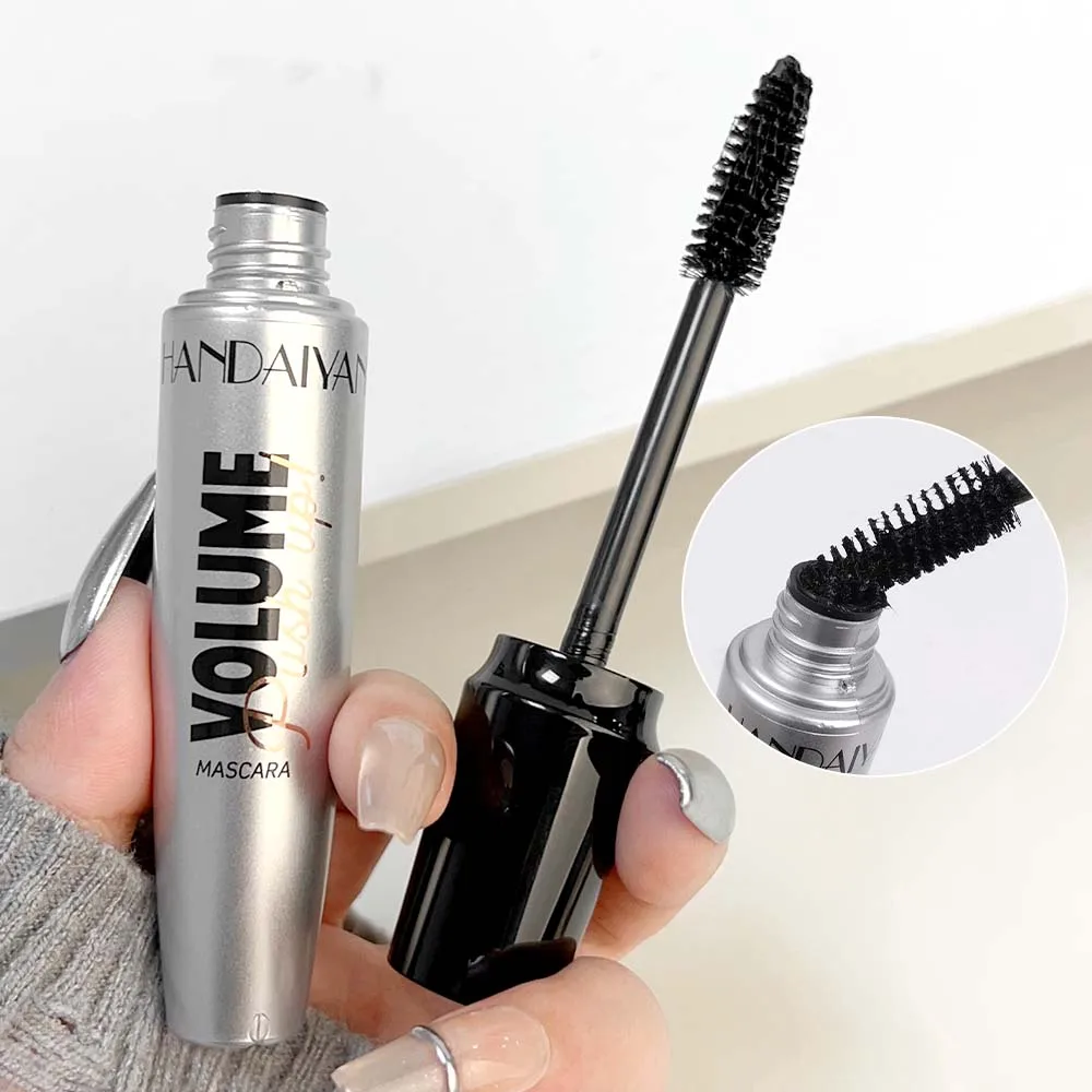 Dikke Krullende Wimpers Verlenging Mascara Waterdicht Natuurlijk Sneldrogend Niet-bloeiende Zwarte Mascara Ogen Make-up Schoonheid Cosmetica