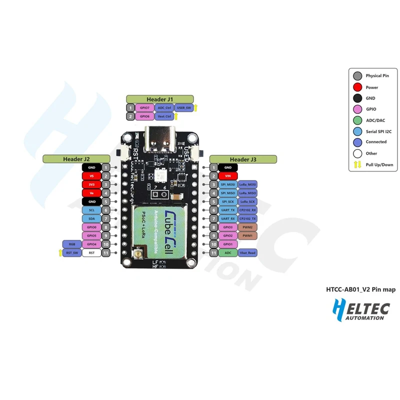 Imagem -06 - Cubecell Development Board Arduino Lote Novo Lote Lora Node Htcc-abo1 Versão v2 433mhz 868-915mhz Asr6501 Pcs