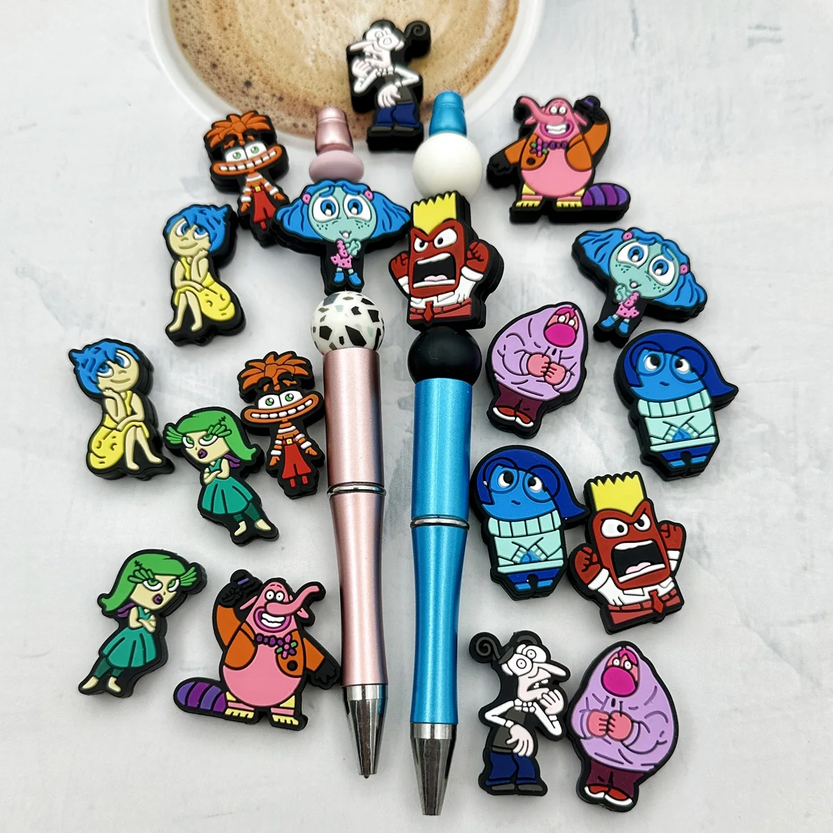 10 sztuk koraliki silikonowe Cartoon Focal koraliki koraliki silikonowe Handmade DIY długopis łańcuszek na sutek biżuteria hurtowych akcesoria