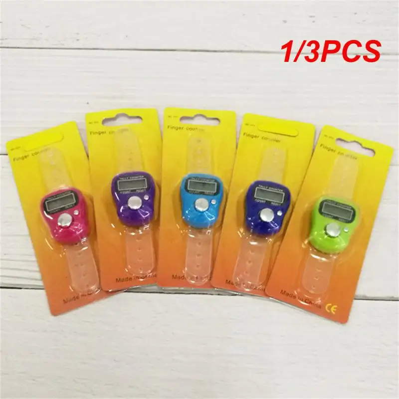 

1/3PCS Electronic Digital Finger Ring Tally Counter Hand Held Knitting Row Counter Clicker NEW Mini Point Marker Counter LCD