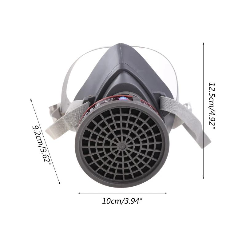قناع تنفس عضوي لمرشح البخار للمواد الكيميائية والغازات والغبار سهل علينا