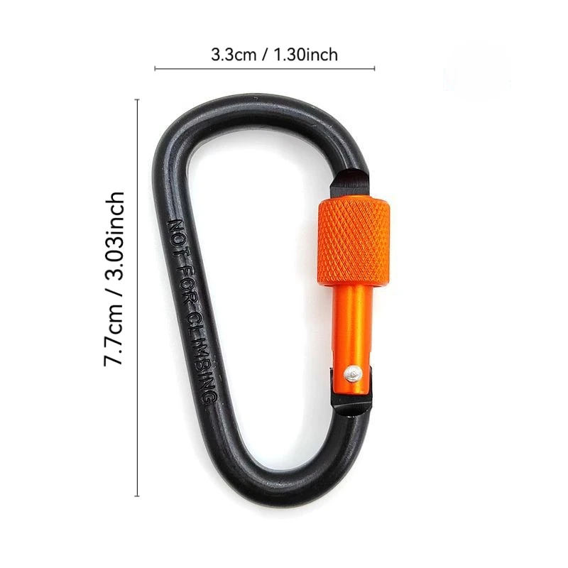 4Pcs Tactical Carabiner D Shape Carabin Clip Keys Tourist Keychain Set Aluminum Alloy Camping Survival Buckle Multi Key Holder image 6