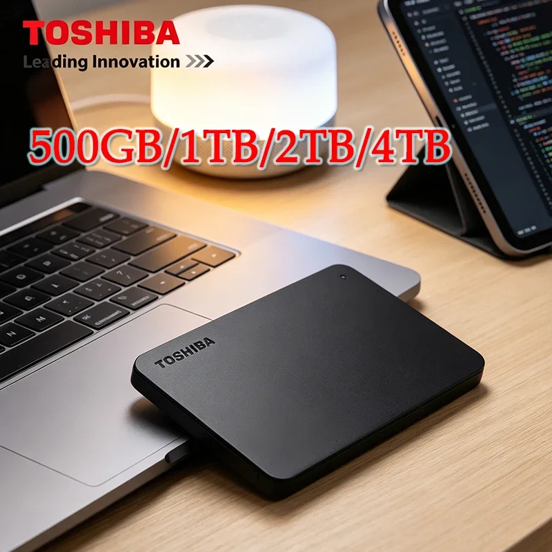 Toshiba A3 HDTB420XK3AA Canvio Basics 500GB 1TB Portable External Hard Drive USB 3.0, Black