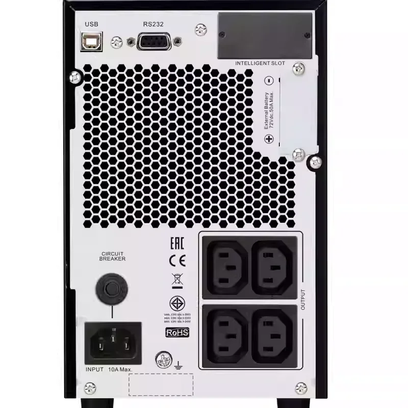 SPM2KL UPS 無停電電源装置 2KVA/1.6KW、長時間遅延1時間2時間対応、リーダーマシン用外部バッテリーサポート付き