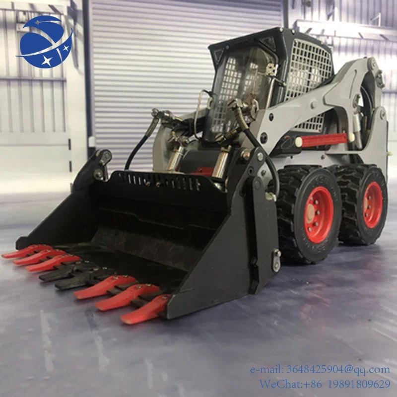 YYHC1/14 Wheeled Bobcat Skid Steer Loader, Small Bulldozer, Engineering Hydraulic Machinery Model