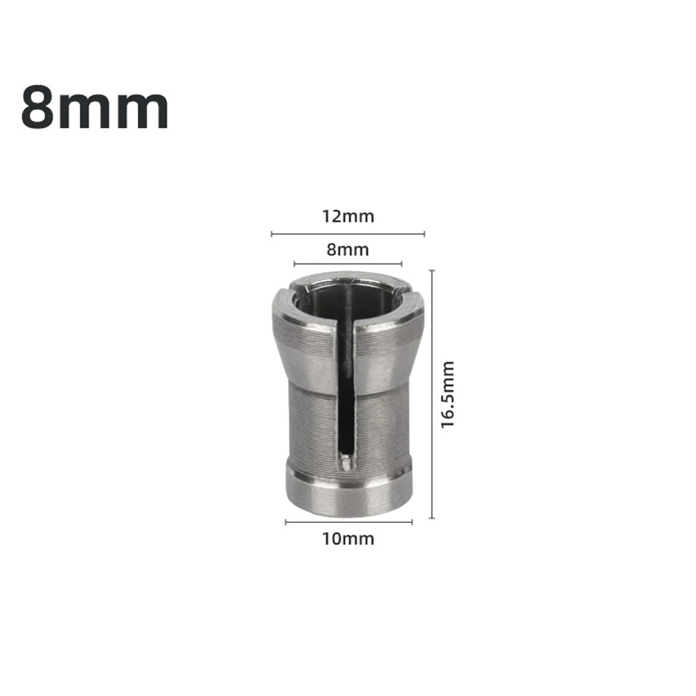 1pcs Wood Milling Cutter Adapter Router Bit Collet Chuck 6/ 6.35/8mm For Trimming Engraving Machine Woodworking Tools