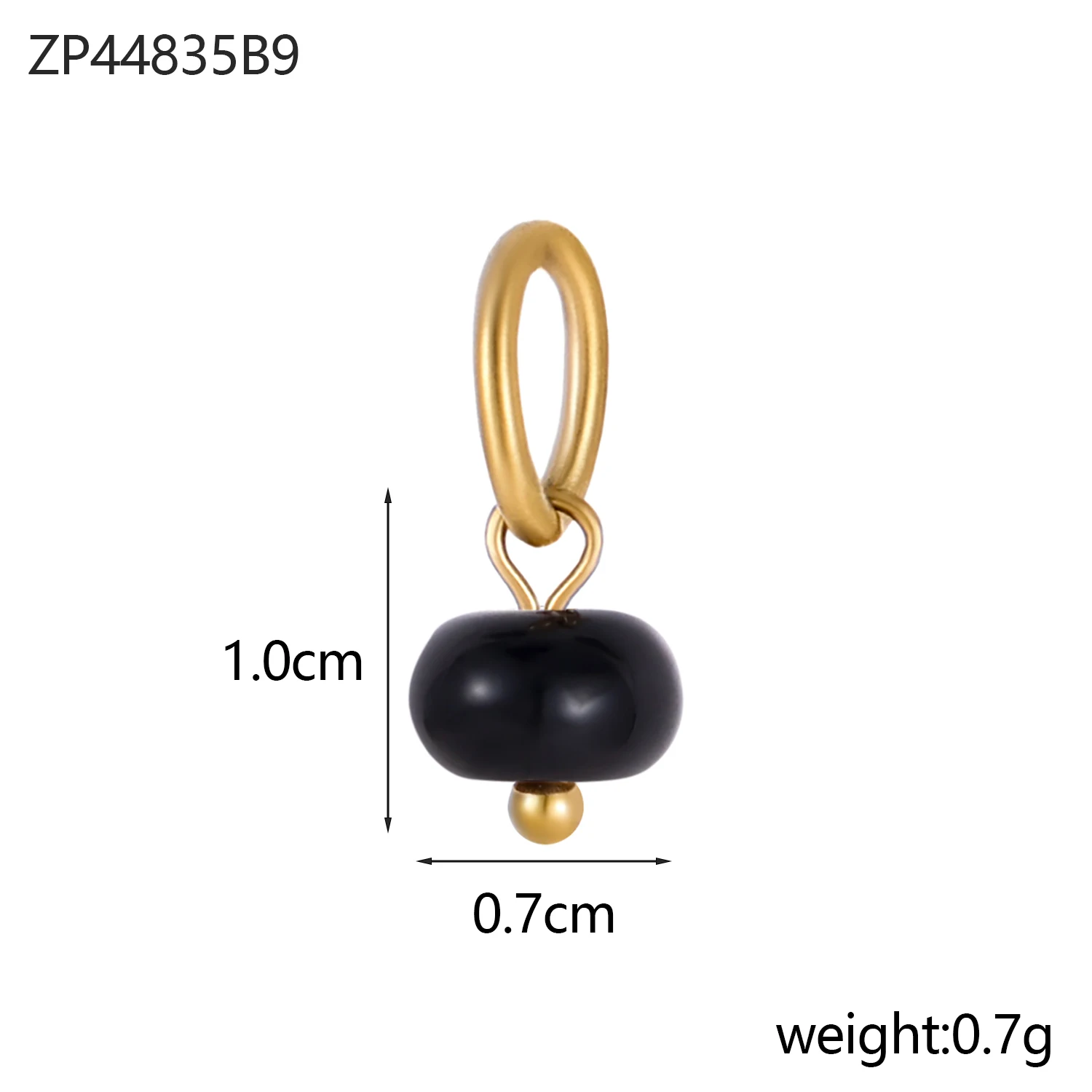 Naturstein Anhänger Edelstahl Charm Edelstahl Anhänger vergoldet DIY Schmuck Halskette Armband Schmuck Zubehör