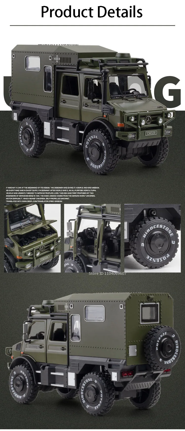 1:28 Camel Cup Land Rover Defender Modellauto Spielzeug Legierung Druckguss UNIMOG RV Geländewagen Sound Licht Türen geöffnet Kinder Geschenke – Detail 19