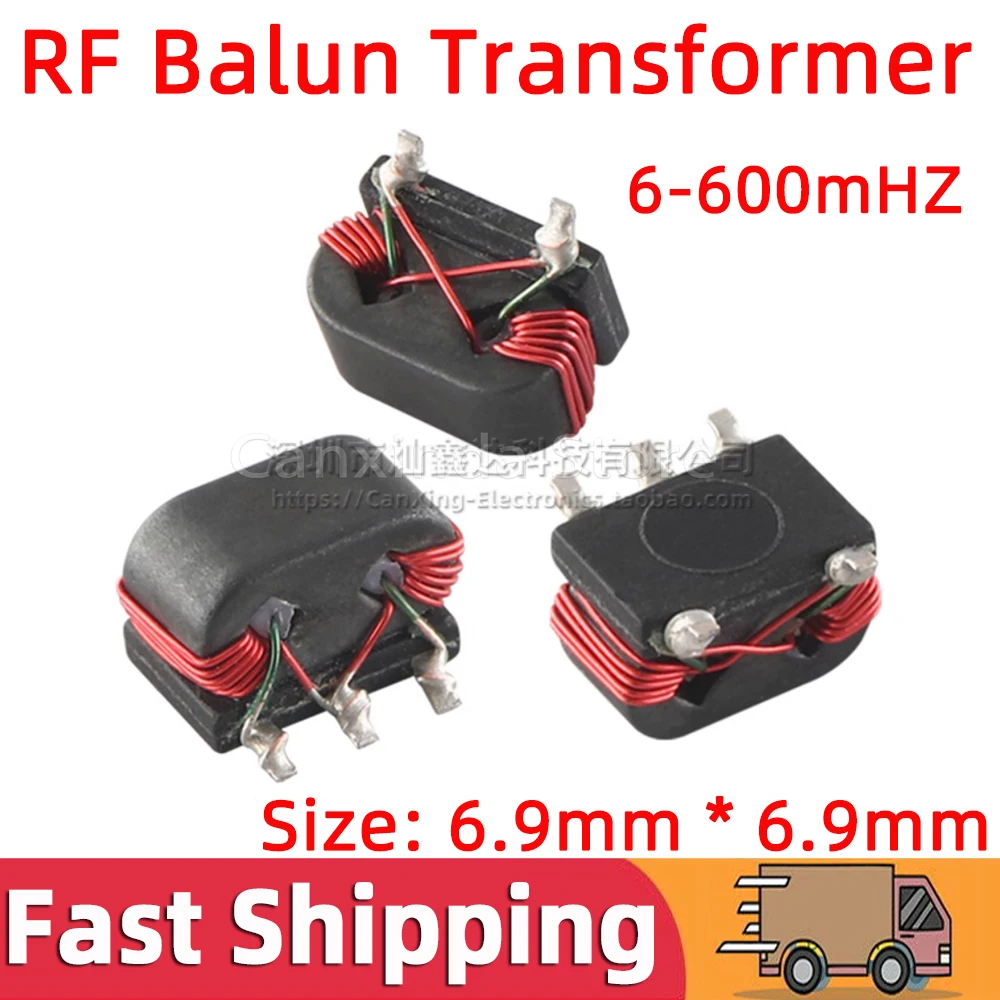 

5pcs SMD RF Signal Balun Transformer Direction Coupler Frequency 6mHz-600mHz 16DB Isolated Isolation Transformer 458PS-1006