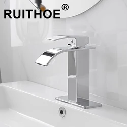 Robinet de centre commercial chaud et froid, trou unique, poignée unique, vanité moderne, meubles de ark, 256 pièces