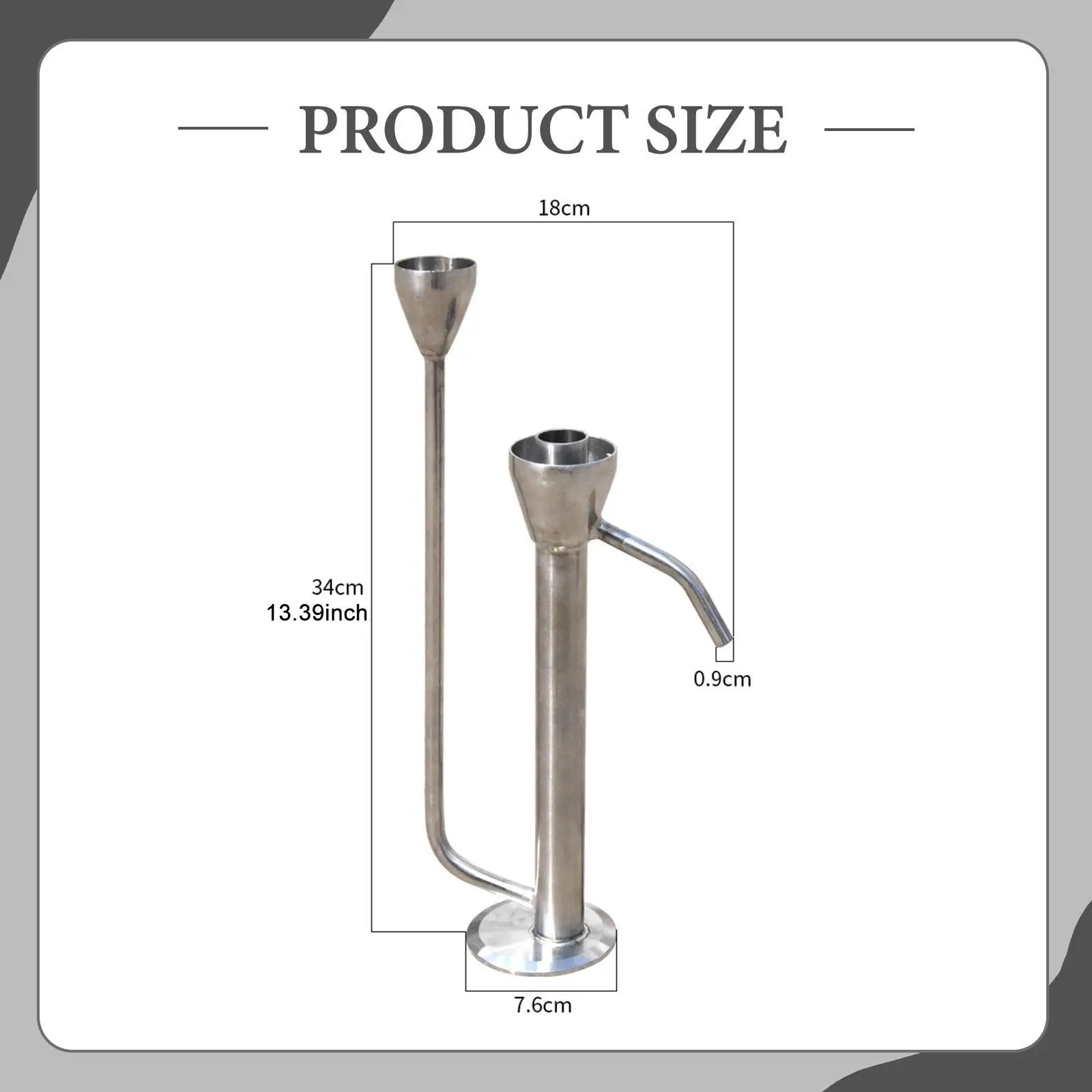 Stainless Steel Distiller Home Distilling Tool Compact Hydrometer Parrot Stand for Vodka Gin Rum Whiskey