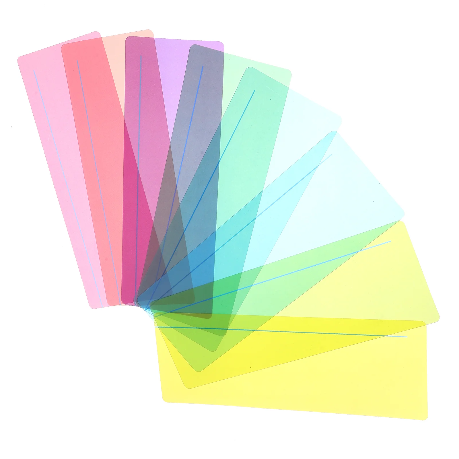 8 Pcs Reading Aid Bookmarks Highlighter Stickers Children's Earplugs Guided Strips for Kids The List