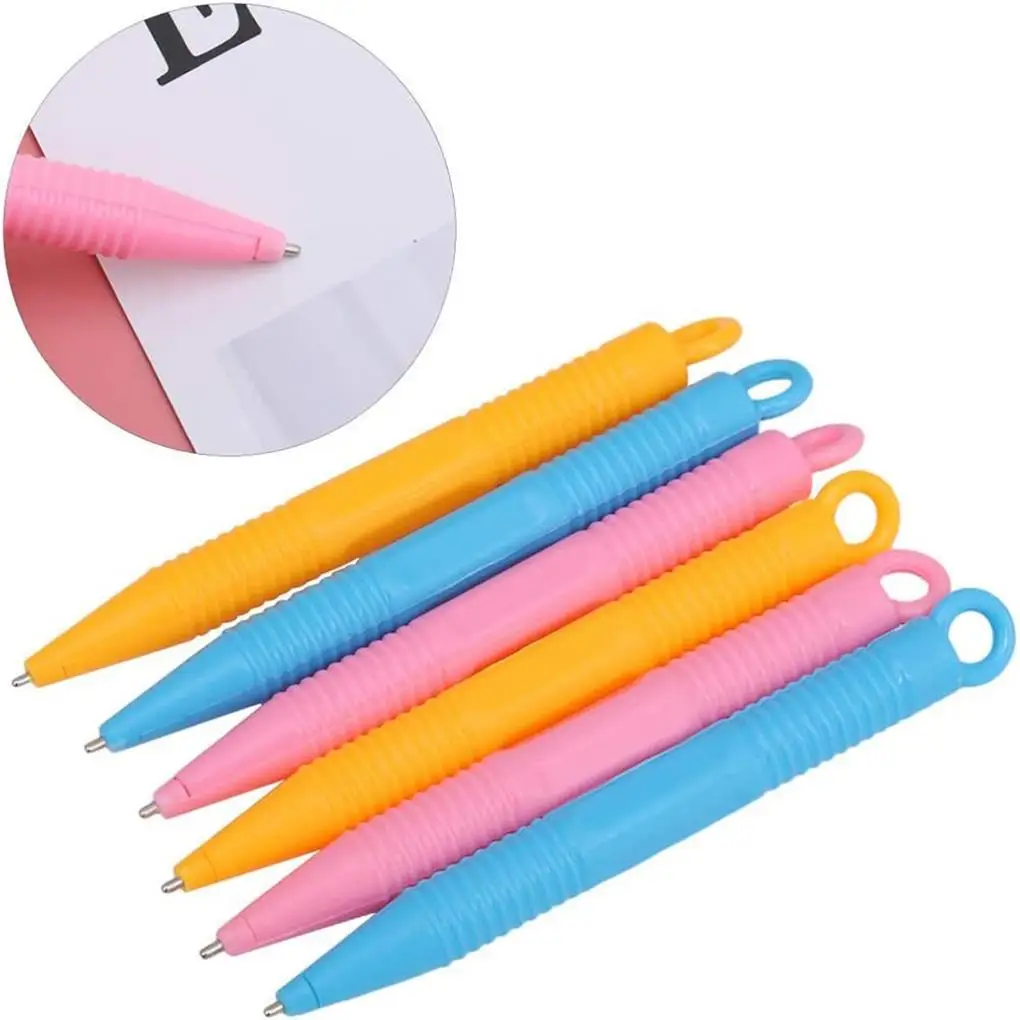 6Pcs Magnetic Drawing Board Pens Anti-skidding Replacement Stylus Lightweight Baby Drawing Doodle Toys for Children Craft