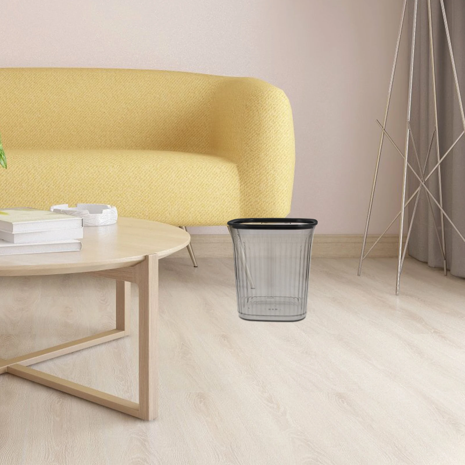 

Striped Trash Can Bedroom Garbage for High Capacity The Pet Kitchen Office Countertop