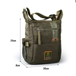 2022 Men Fashion Multifunction Crossbody Bag Leisure Oxford Cloth Casual Travel Messenger Bag Toolkit