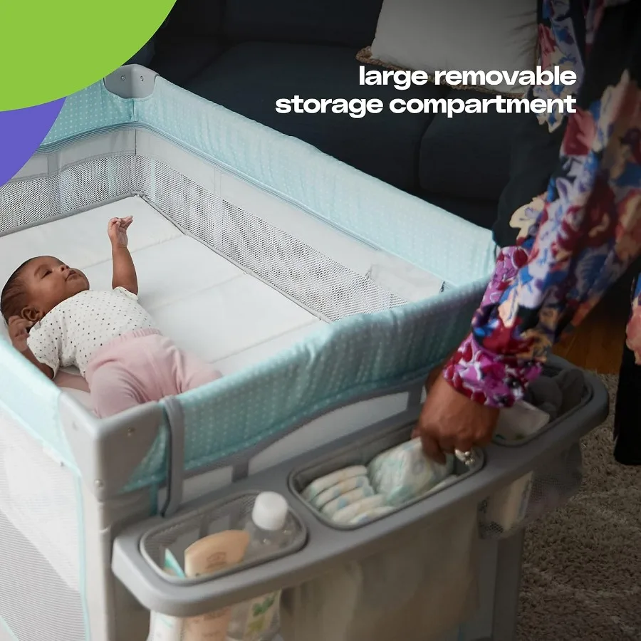 سرير هزاز مع Play Yard DLX Rainbow #3
