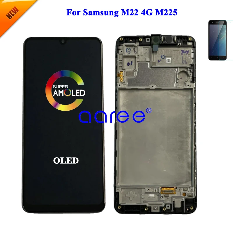 AMOMLED OLED LCD For Samsung M22 LCD M225F Lcd For Samsung M225F  LCD Screen Touch Digitizer Assembly