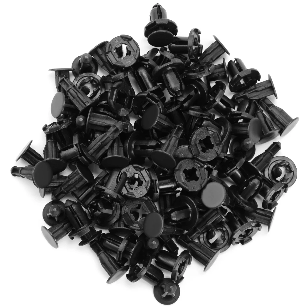 8mm Hole Door Rivet Plastic Clip Fasteners Black Cars Lined Cover Barbs Rivet Auto Fasteners Retainer Push Pin Clips Tool