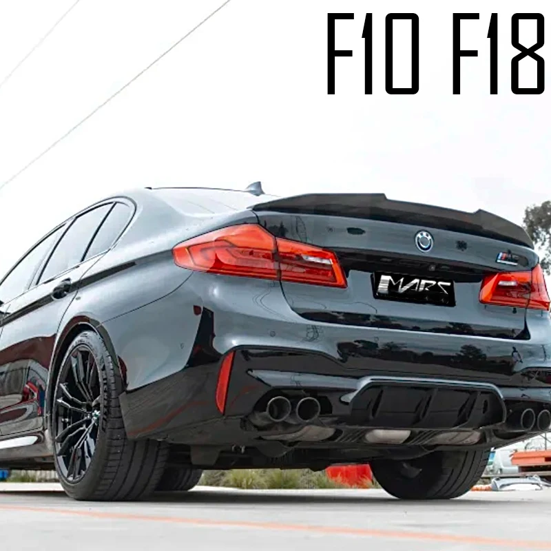 

For BMW F10 F18 M5 carbon fiber rear trunk lid spoiler 520 i 525 i 530 i 535i sports modification kit 2010 11 12 13 14 15 16 17