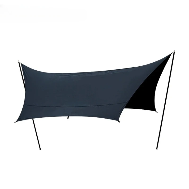 Outdoor Camping Portable Large Area Arch Tent GERC Black Butterfly Canopy Waterproof Sun Protection