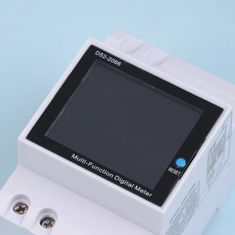 Multi-functional Din Rail AC Monitor 110V 220V 380V 100A Voltage Current Power Factor Active KWH Electric Energy Frequency Meter