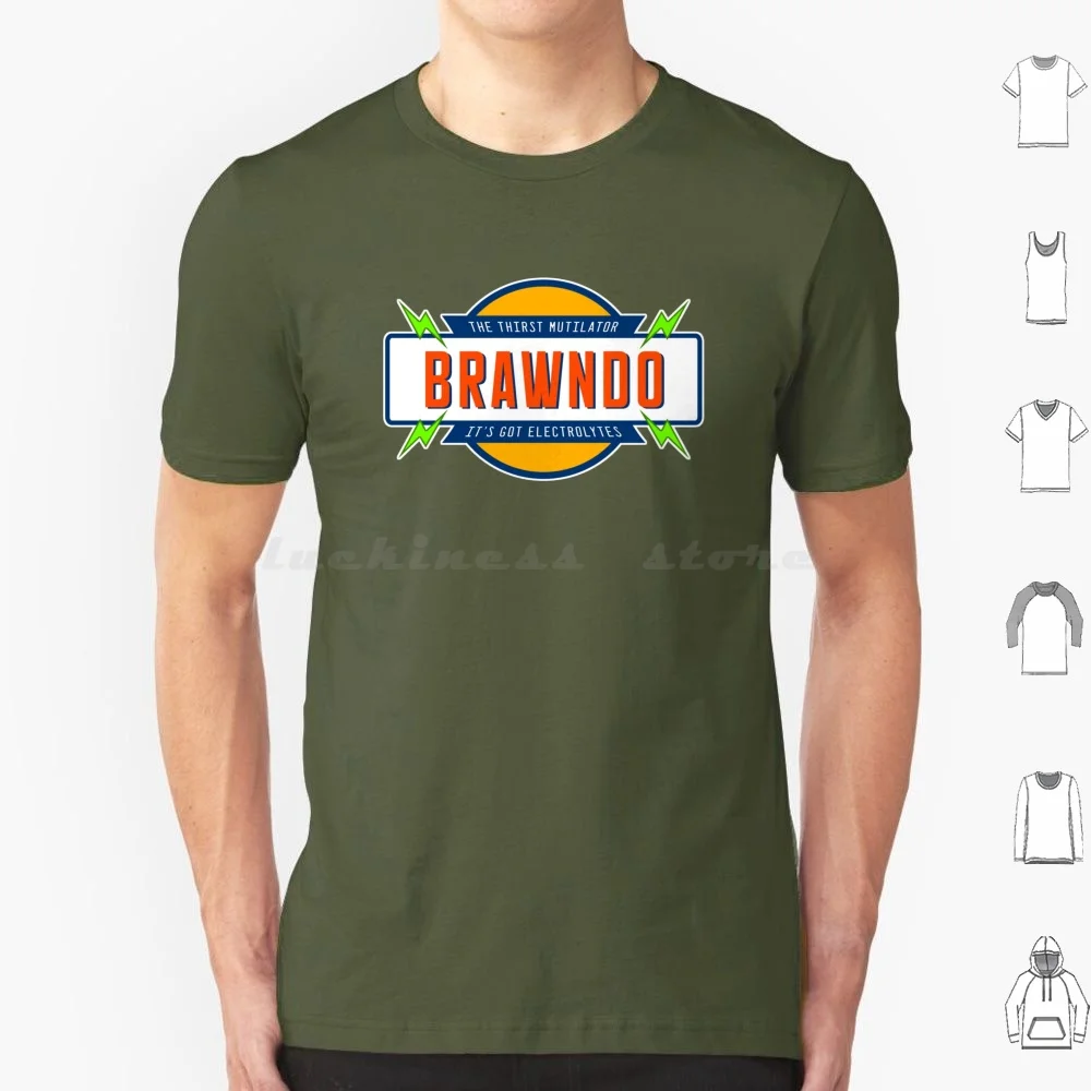 Camiseta Brawndo de talla grande, 100% de algodón, Brawndo, idiocracia, electrolitos, película de Camacho, bebida divertida del presidente, Mike Judge, bebida energética