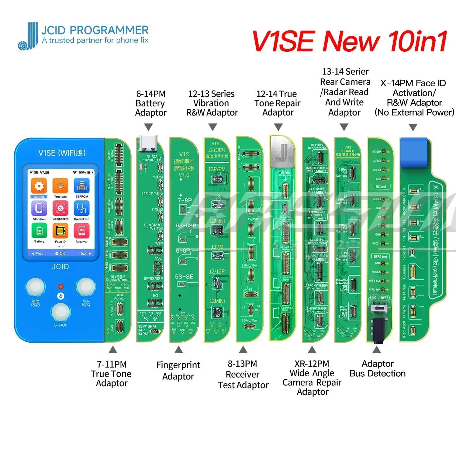 JCID JC V1SE Programmer RBOX Bus Analyzer for iPhone X 15 12 13 14