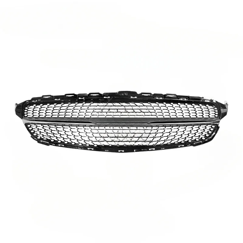 `High Quality Silver Front Bumper Intake Mesh Grille Saloon Exterior Decor Heavy Duty Durable Fit`